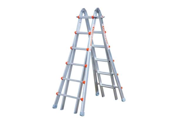 multifunctionele vouwladder,4x4,sporten,balk L 4,59m,aluminium multifunctionele vouwladder,4x4,sporten,balk L 4,59m,aluminium